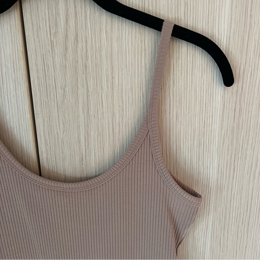 Reformation Brown Ribbed Bodysuit - Picture 2 of 6